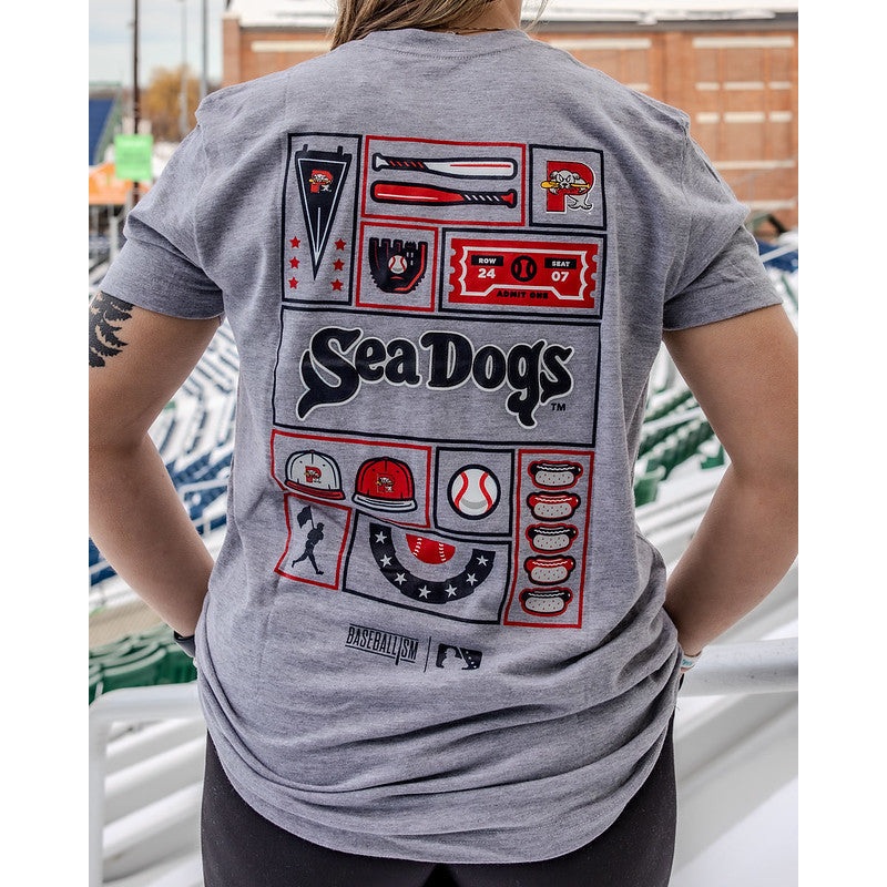 Baseballism Ballpark Grid  T-Shirt