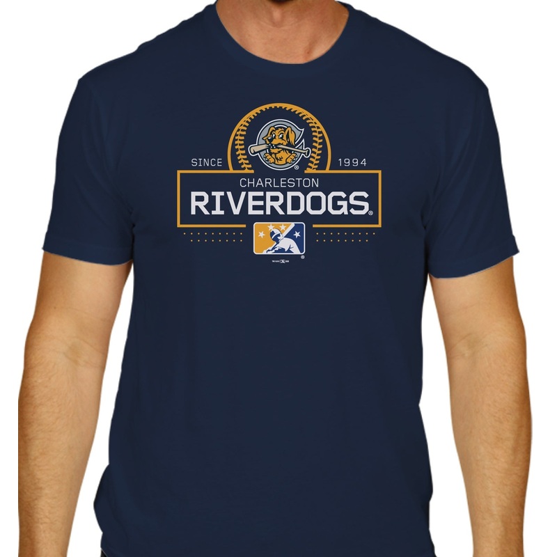 Charleston RiverDogs Retro MiLB Navy Tee