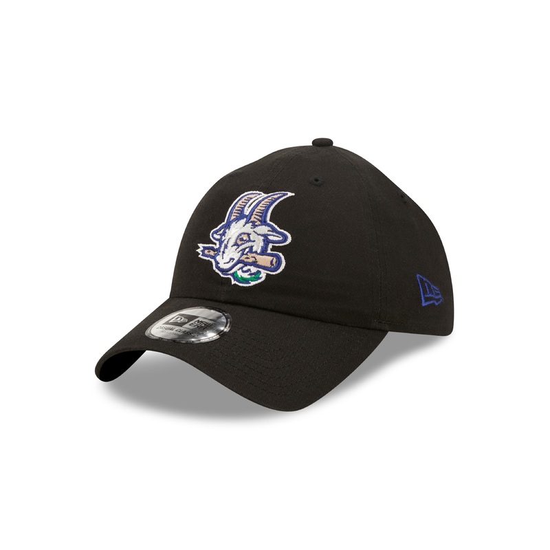 Hartford Yard Goats New Era Black Logo Adjustable Cap