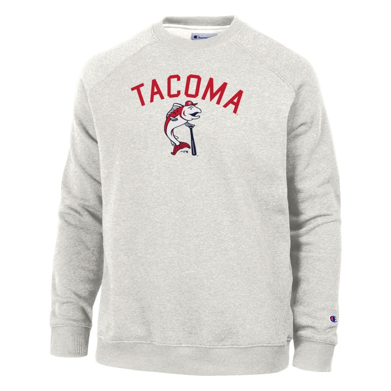 Tacoma Rainiers Champion Pebblestone Slammin’ Sam Triumph Crew