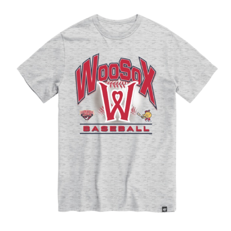 Worcester Red Sox Relay Grey Bunt Franklin Tee