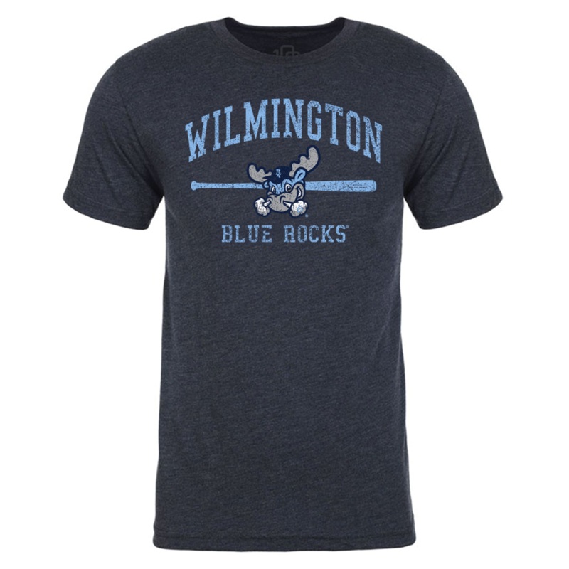 Adult Navy WBR Arch Bat Tee