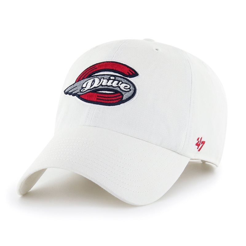 Greenville Drive 47 Brand White Clean Up Hat with Primary Logo
