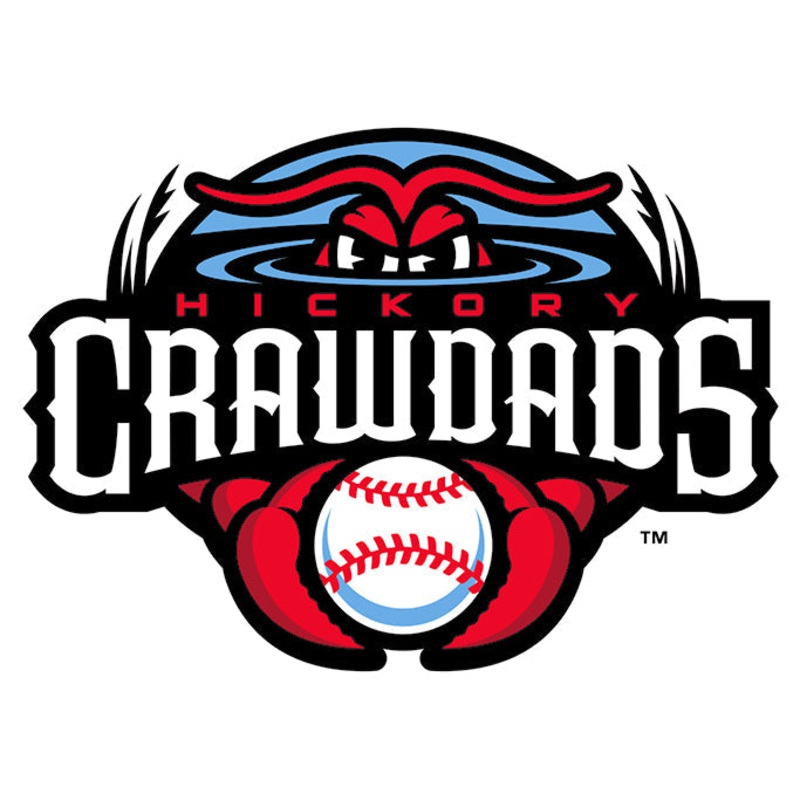 Hickory Crawdads Primary Logo Sticker