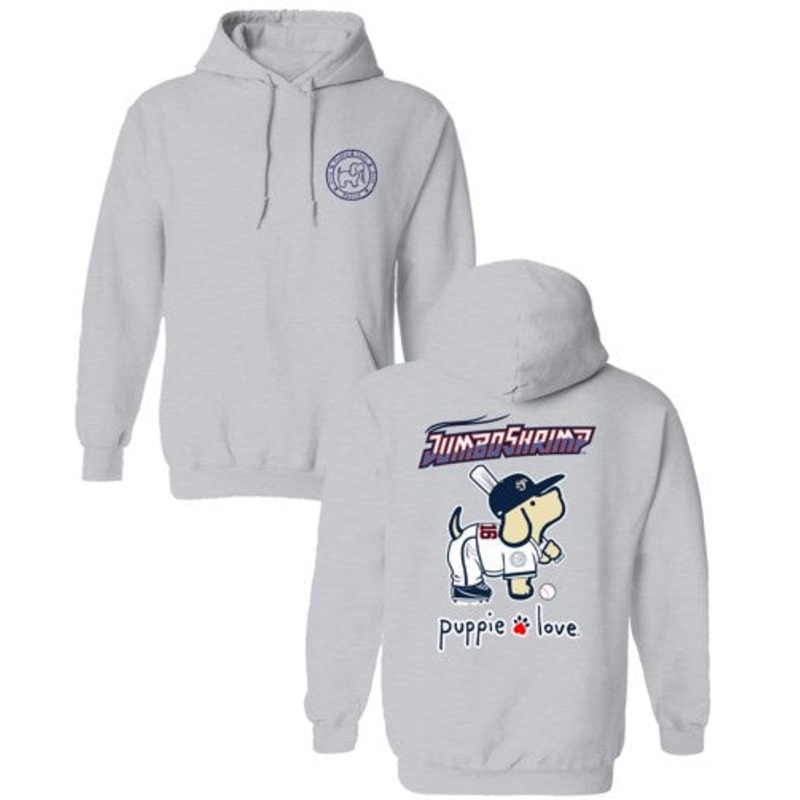 Jacksonville Jumbo Shrimp Puppie Love Baseball Pup Hoodie