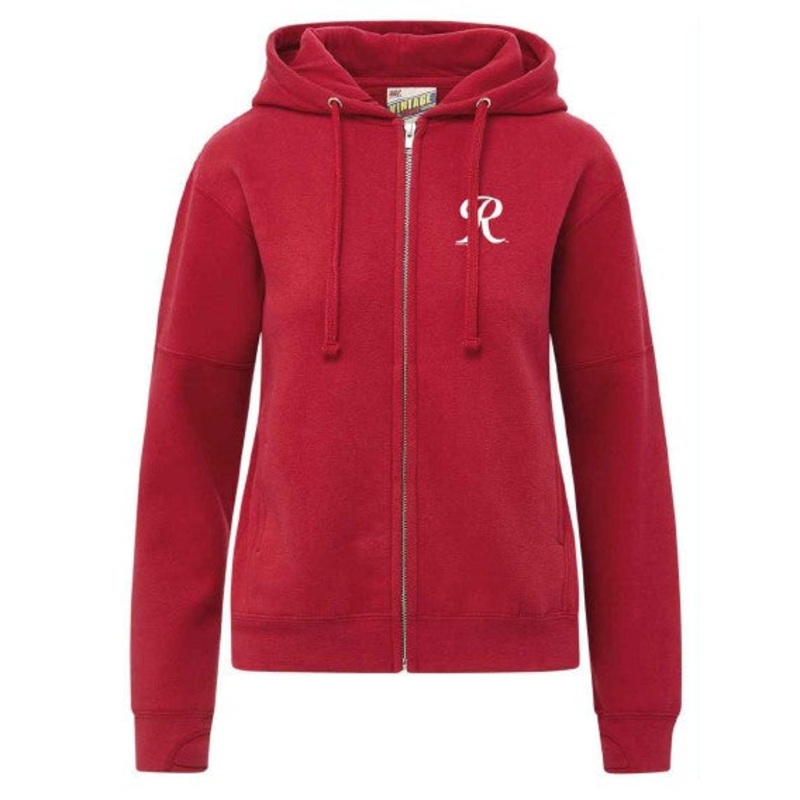Tacoma Rainiers MV Sport Women’s Red Vintage Full Zip Hood