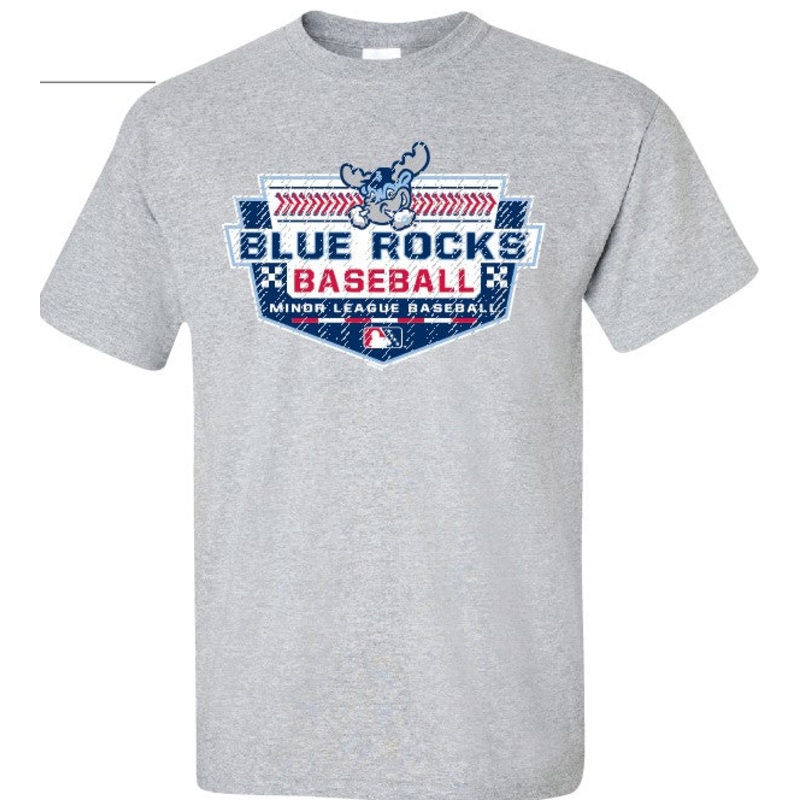 Adult Gray Rocky MiLB Tee