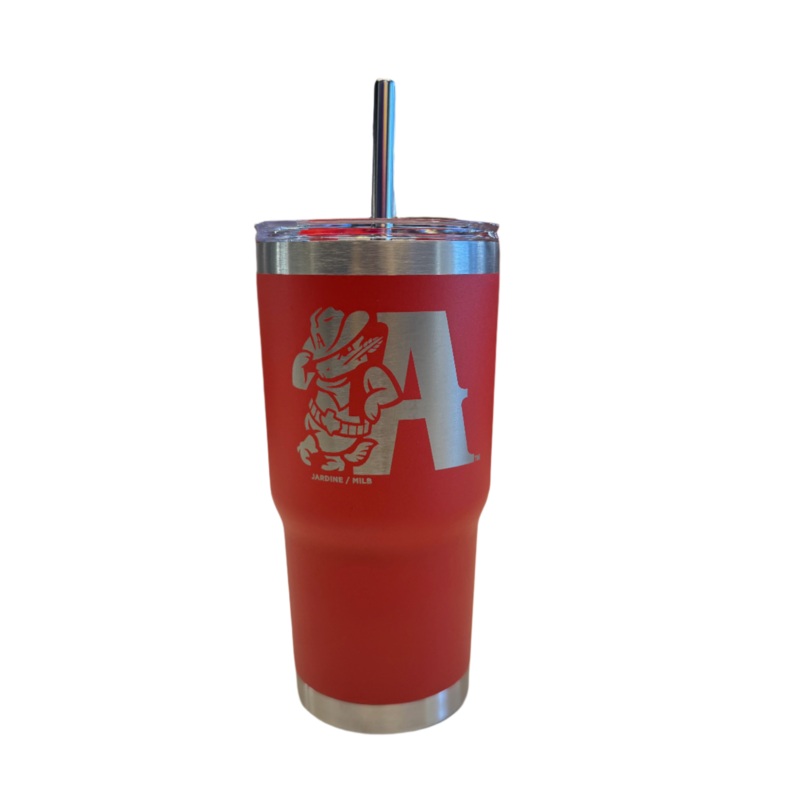 Amarillo Sod Poodles 20 oz Red Leaning A Tumbler