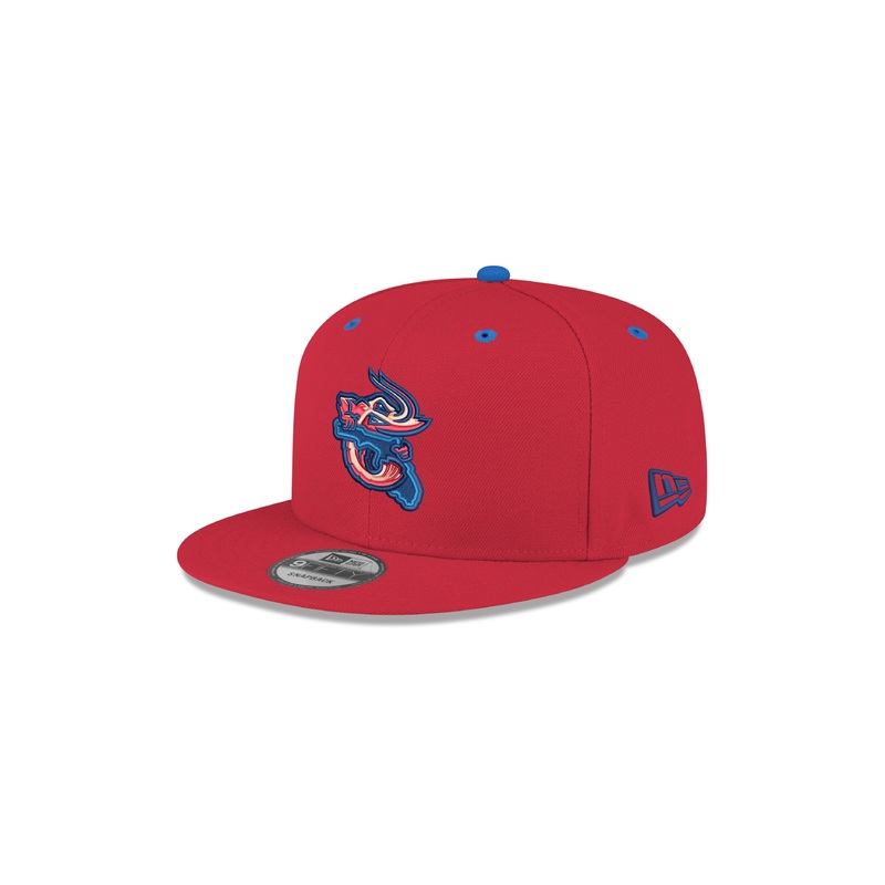 Jacksonville Jumbo Shrimp New Era Youth Red Alternate 9Fifty Snapback