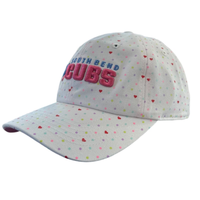 South Bend Cubs Women’s Adjustable Hearts Cap
