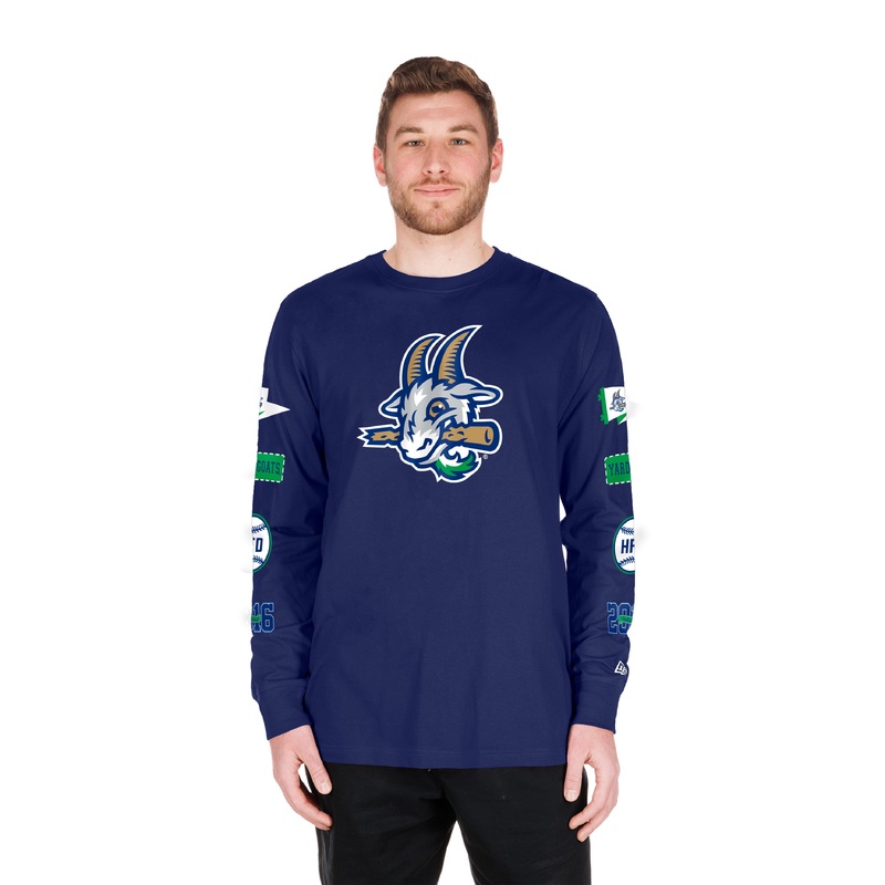 Hartford Yard Goats New Era Adult Patch Long Sleeve