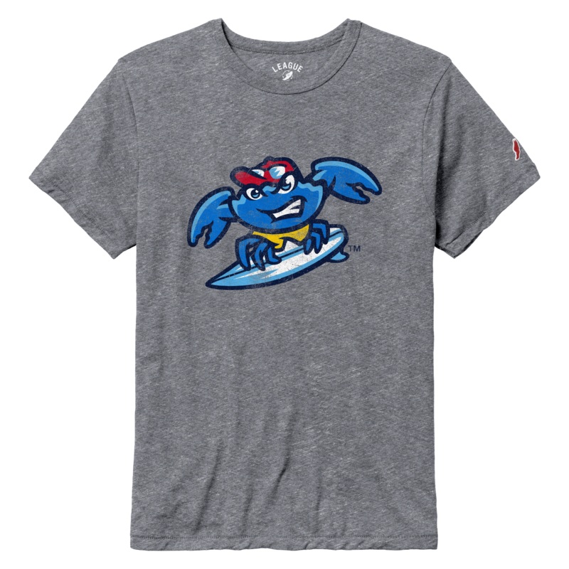 Jersey Shore BlueClaws Surfing Crab T-shirt
