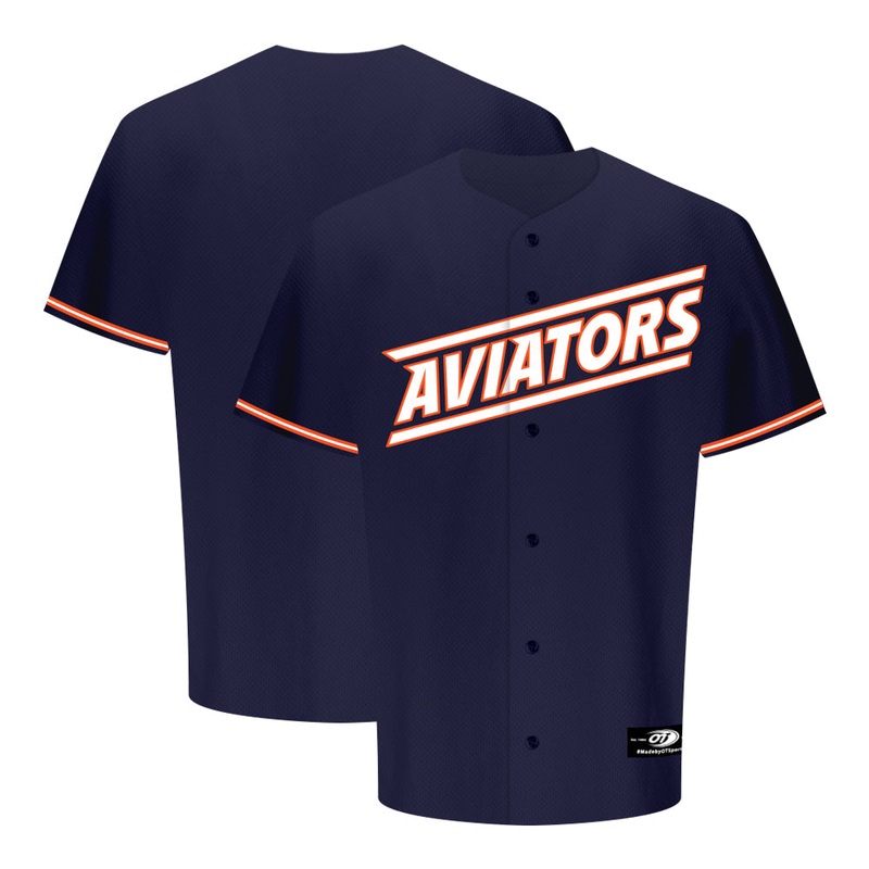 Men’s Las Vegas Aviators OT Sports Alternate Aviators Navy Replica Jersey