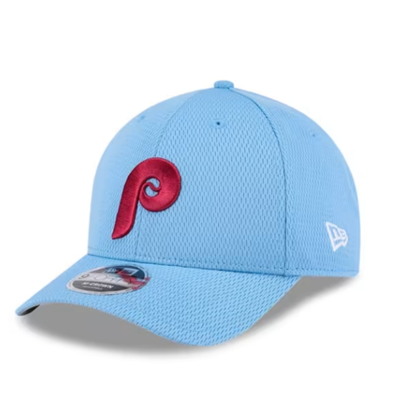 New Era 9Forty Philadelphia Phillies Columbia Blue M-Crown Youth Adjustable Hat