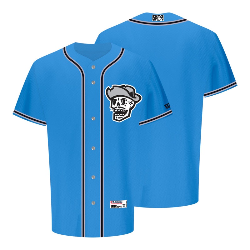 Reyes de Plata Wilson Home Skull Blue Authentic Jersey