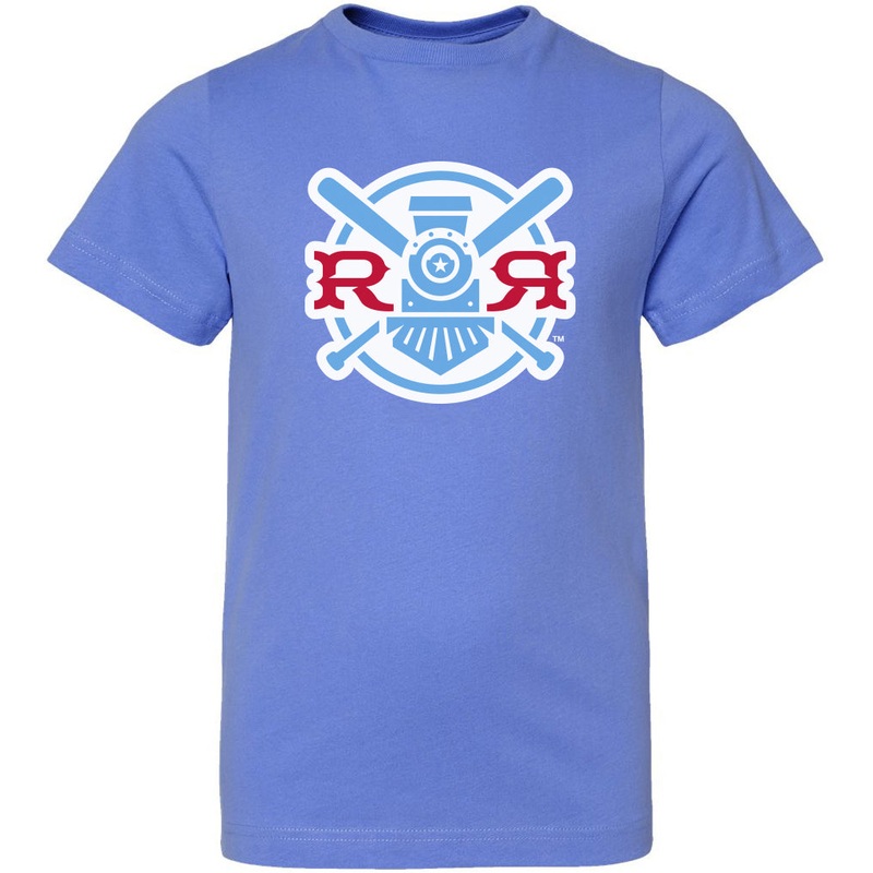 Round Rock Express Youth Light Blue Fauxback Tee