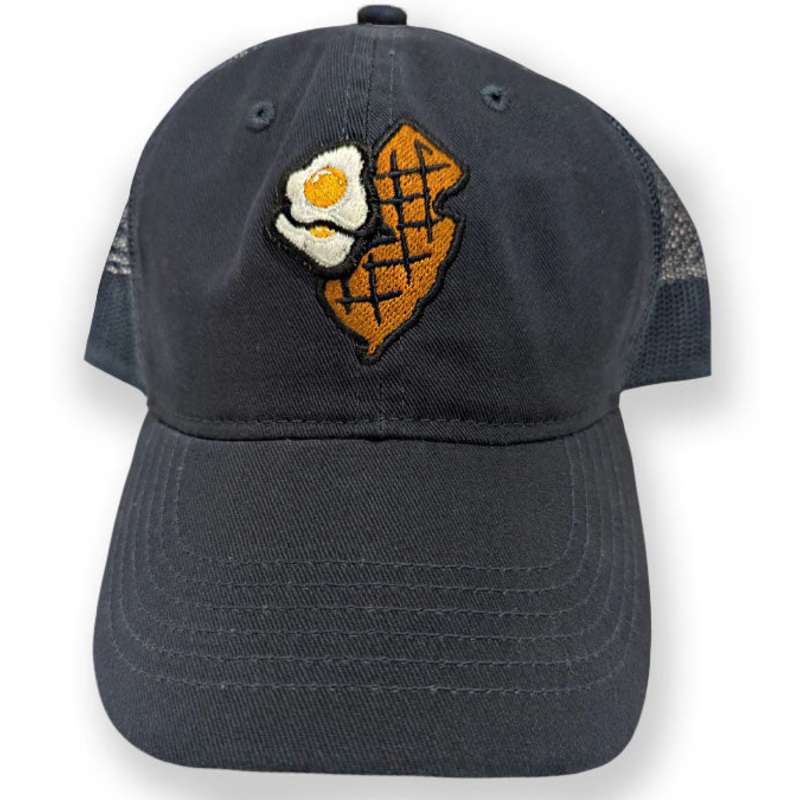 Somerset Patriots Adult Jersey Diners Garment Washed State & Eggs Unstructured Mesh Back Cap