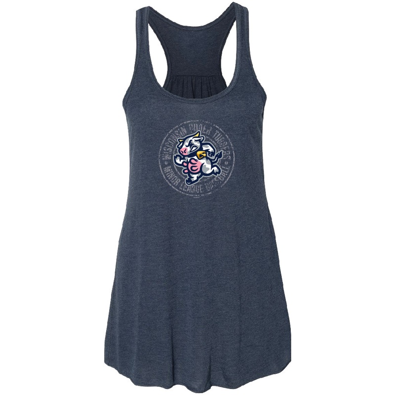 Udder Tuggers Bimm Ridder Women’s Navy Flowy Racerback Tank