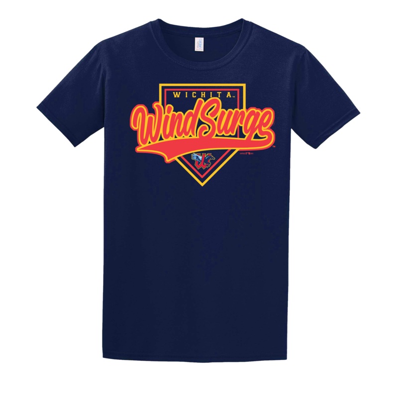 Wichita Wind Surge Adult Navy Plate Swoosh Tee