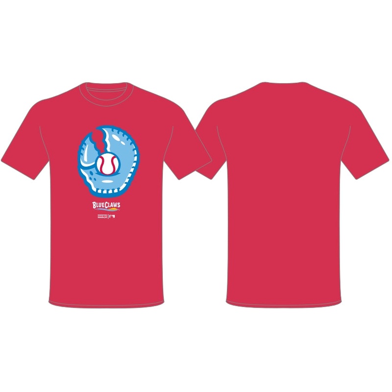 Jersey Shore BlueClaws Baseballism Crab Mitt T-Shirt