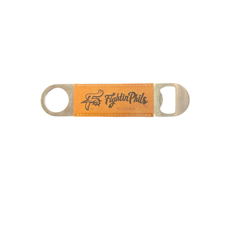 Reading Fighitn Phils Leather Bar Blade/Bottle Opener