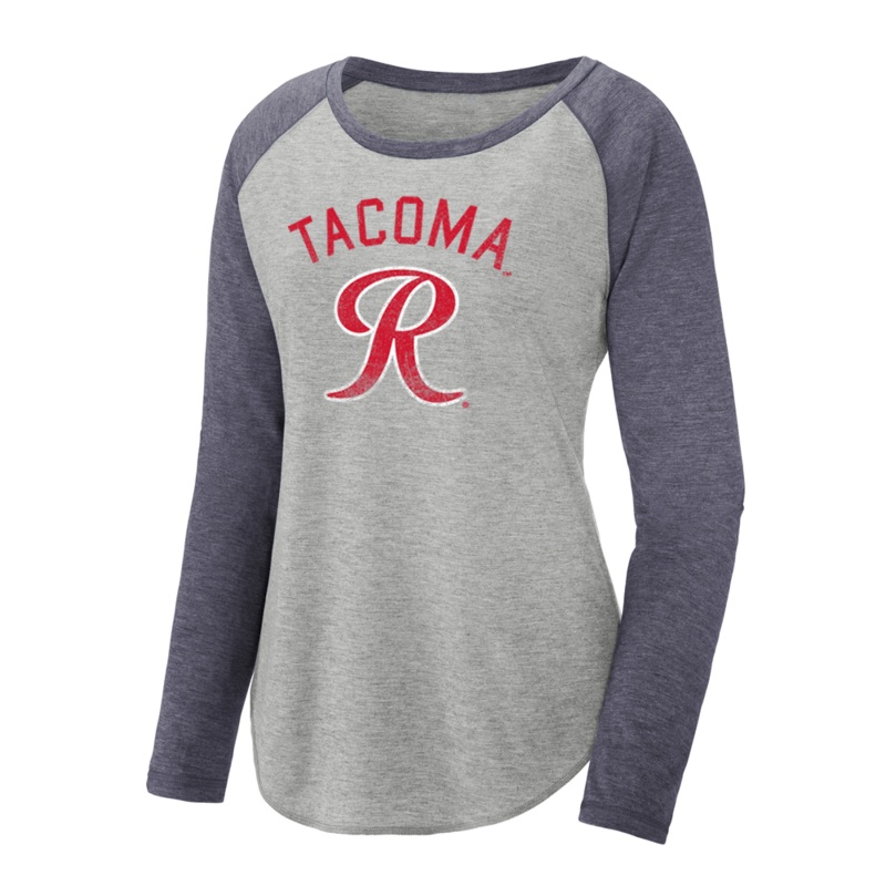 Tacoma Rainiers 108 Stitches Women’s Navy Raglan