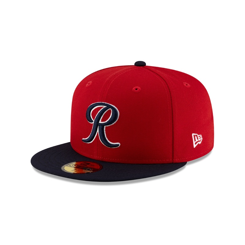 Tacoma Rainiers New Era 59Fifty Red Navy Cheney Patch Cap