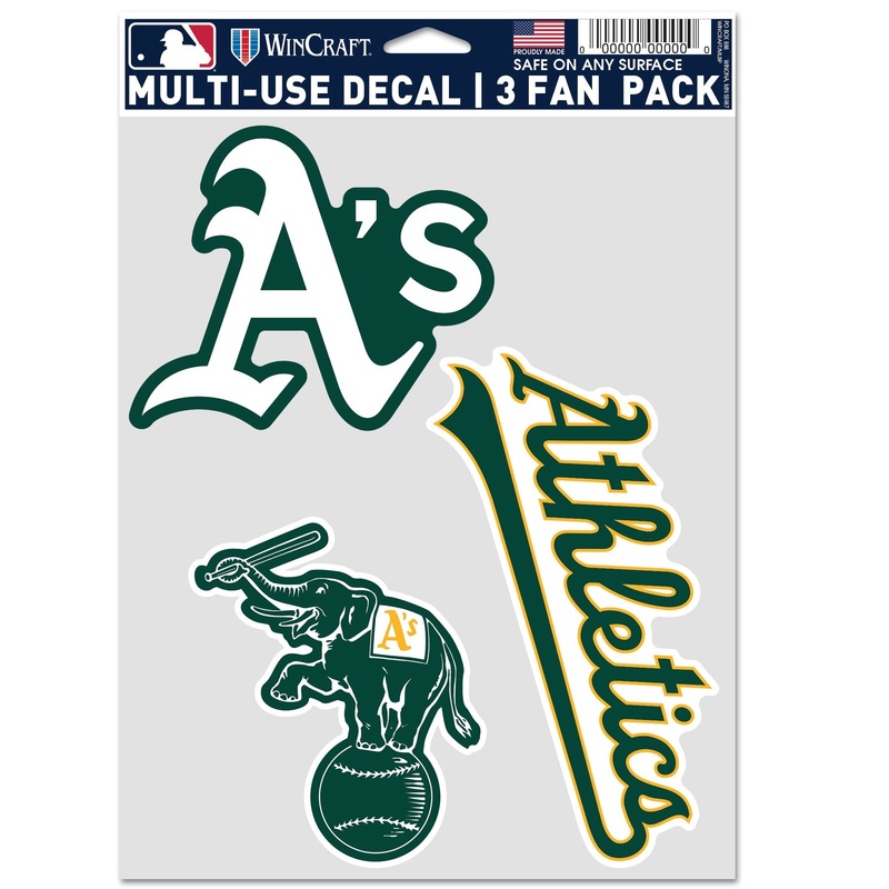DECAL 3 PACK A’S, ATHLETICS