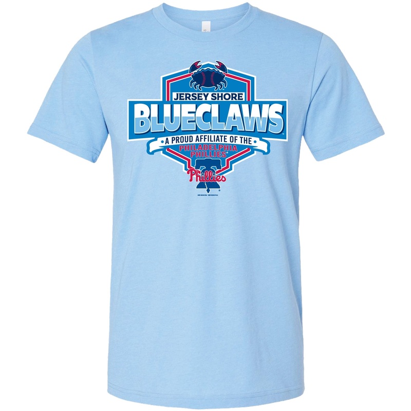 Jersey Shore BlueClaws Phillies Affiliate Crab Emblem T-Shirt