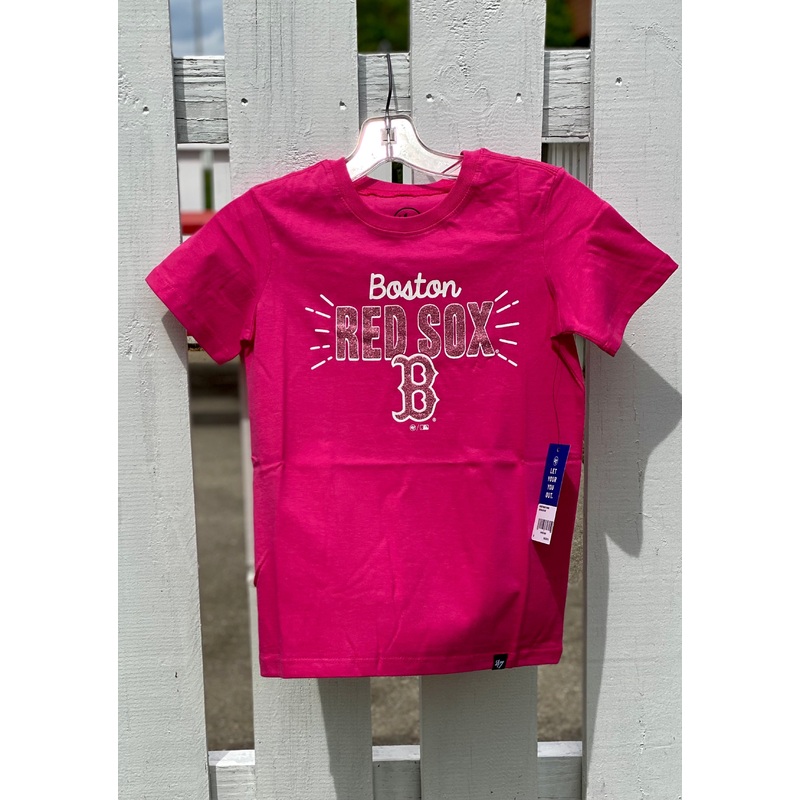 Red Sox Magenta Sparkler Super Rival 47′ Brand Girl’s Tee