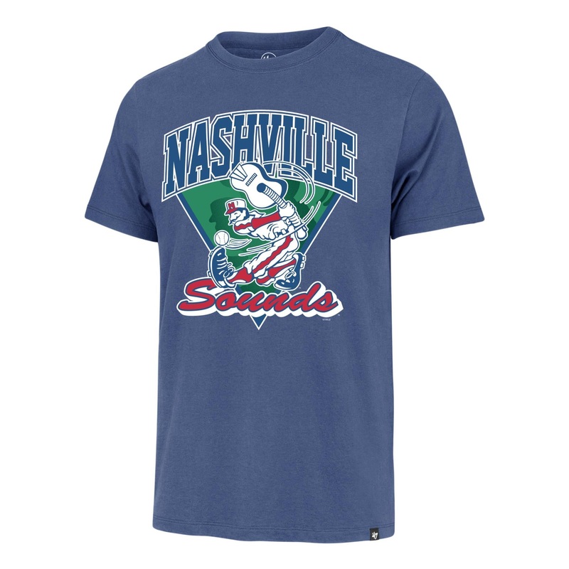 Nashville Sounds ’47 Brand Cadet Blue Barrel Franklin Tee