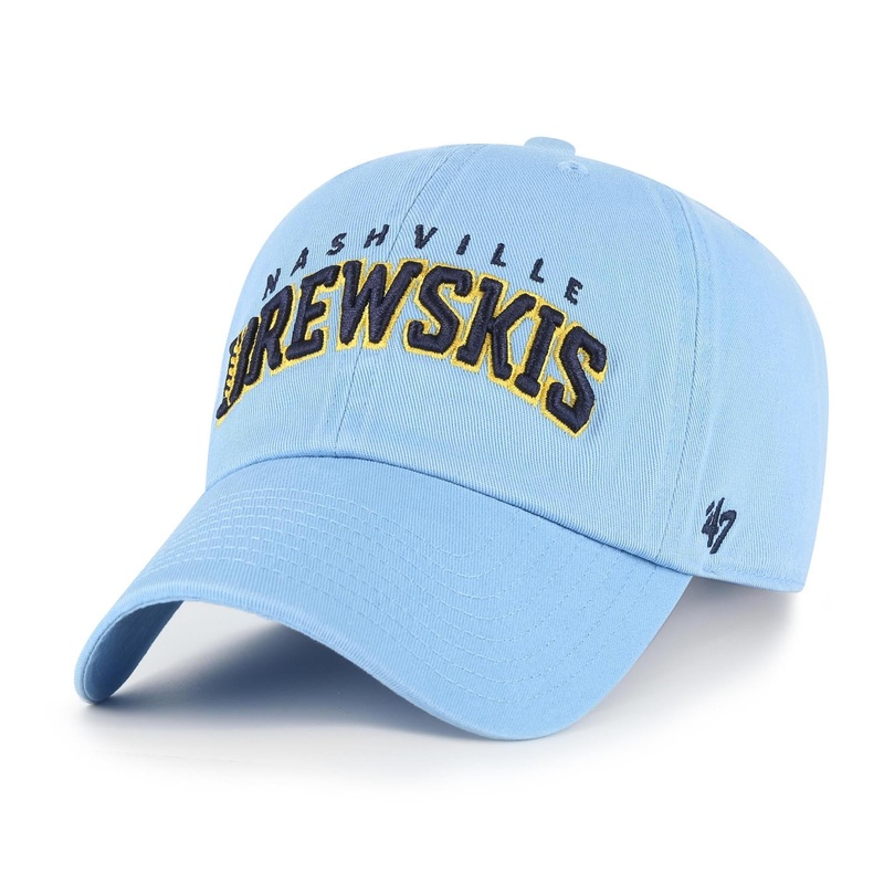 Nashville Sounds ’47 Brand Columbia Brewskis Wordmark Clean Up Hat