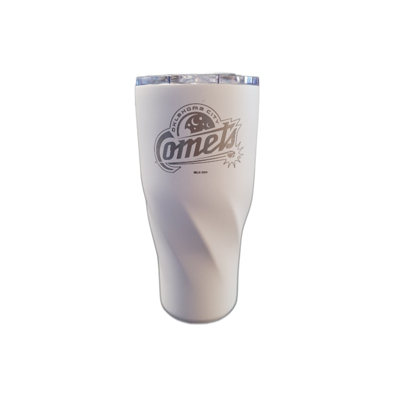OKC Comets 20oz White Primary Logo Tumbler