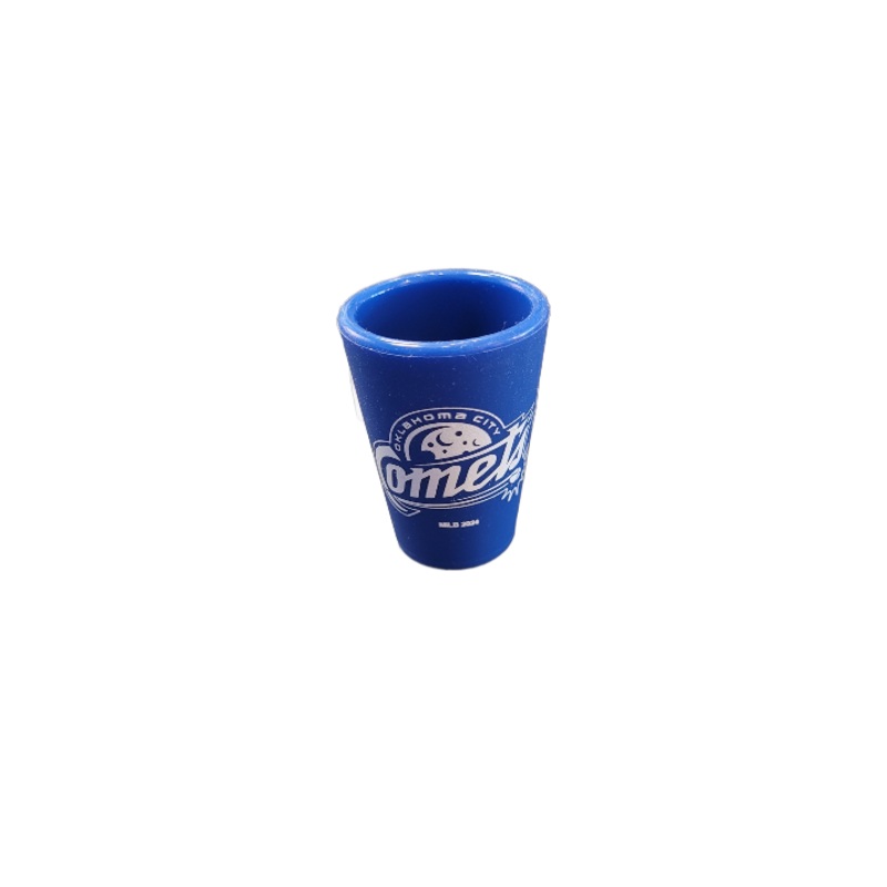 OKC Comets Silicone Shot Glass Blue