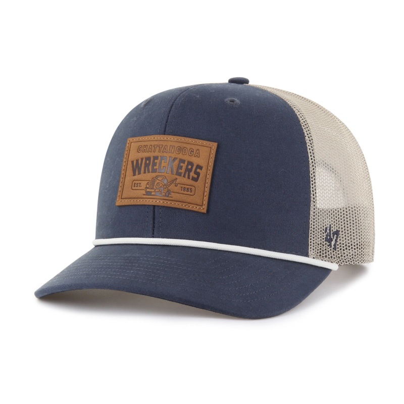 Chattanooga Lookouts Vintage Navy Trundle Rope ’47 Trucker