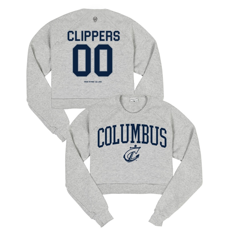 Columbus Clippers Where I’m From Women’s Ash Crop Crew
