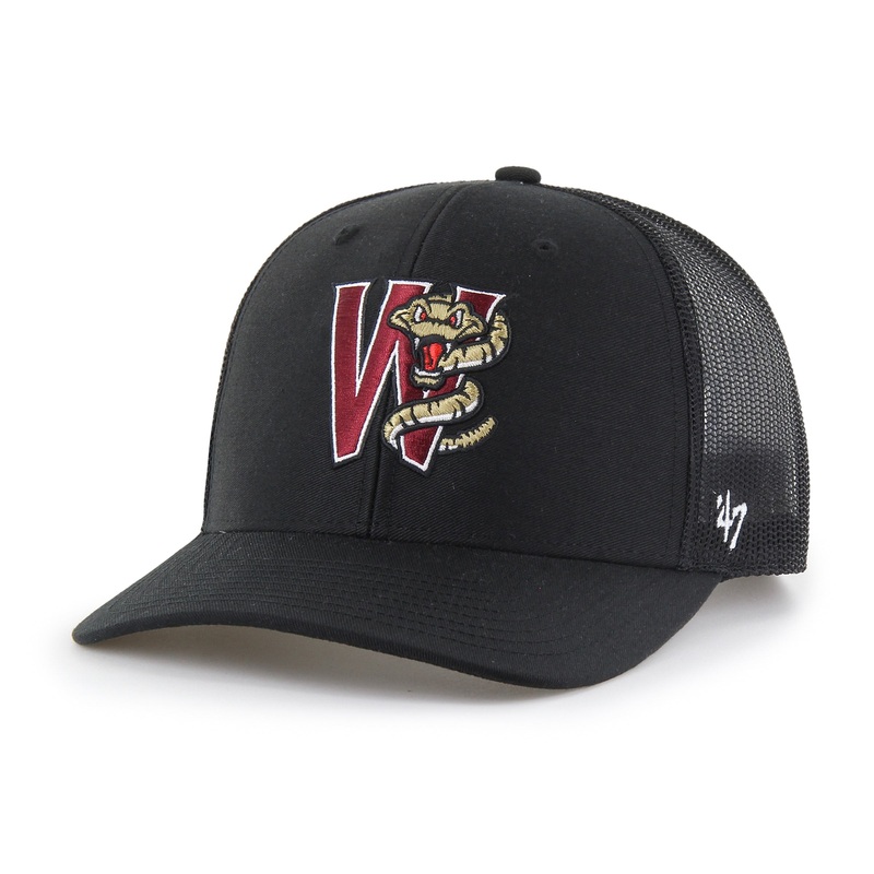 Timber Rattlers 47 Brand Black Trucker Adjustable Hat