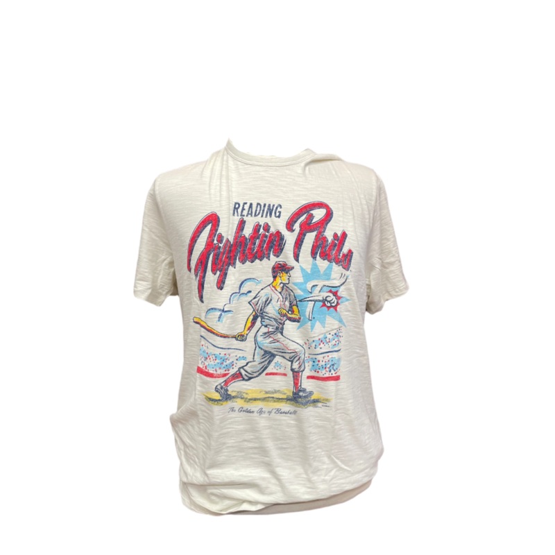 ’47 Reading Fightin Phils Cream Golden Age Scrum Tee