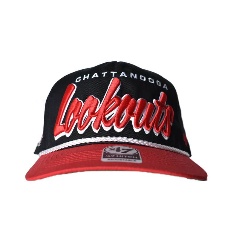 Chattanooga Lookouts Black Drop Shadow Rope ’47 Hitch