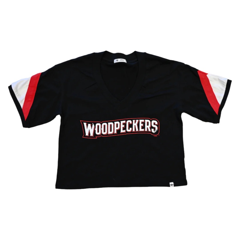 Fayetteville Woodpeckers 47 Brand Women’s Geo Crop Top
