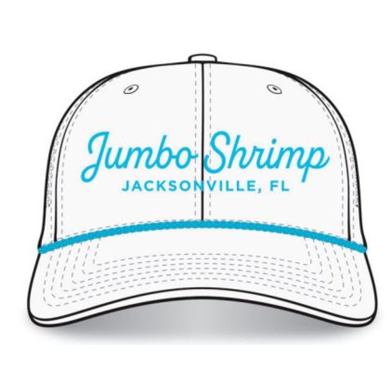 Jacksonville Jumbo Shrimp OC Sports White Vice Eephus Snapback