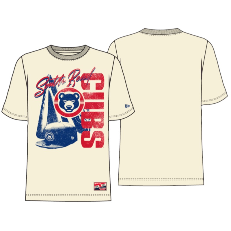 South Bend Cubs New Era Men’s Chrome T-Shirt