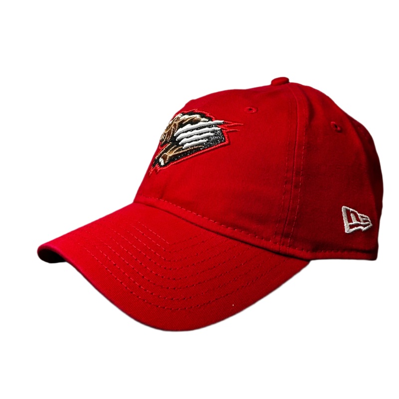 Women’s Red Glitter Primary Logo Adj