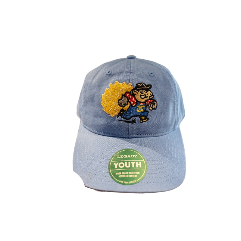 Amarillo Sod Poodles Youth Blue Yellow City Pigweeds EZA Running Cap