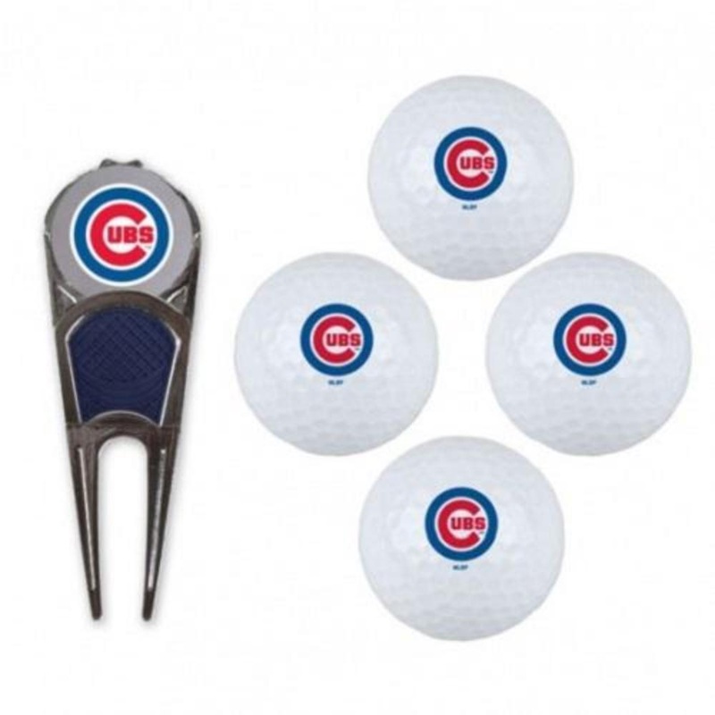 Chicago Cubs 4 pack Golf Ball/Divot Repair Tool Gift Set