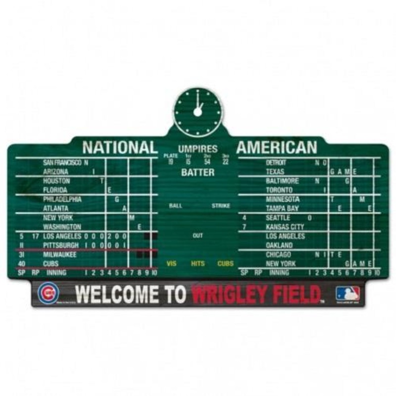 Chicago Cubs Scoreboard Sign  11 x 17″