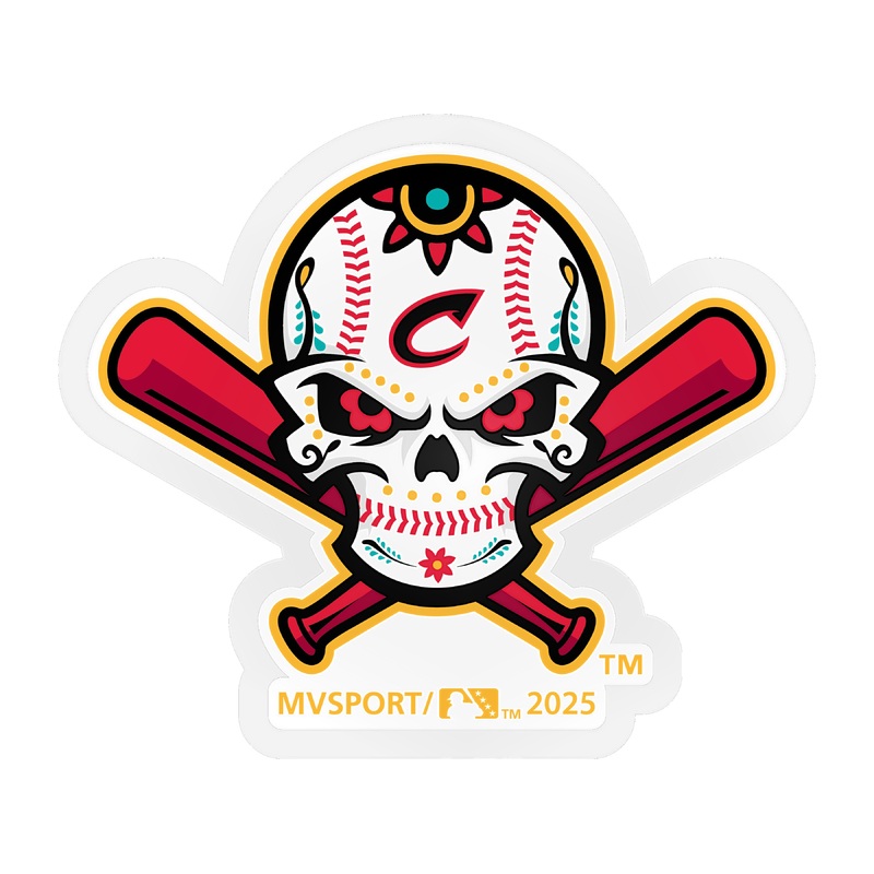 Columbus Clippers MV Sport Skull Sticker