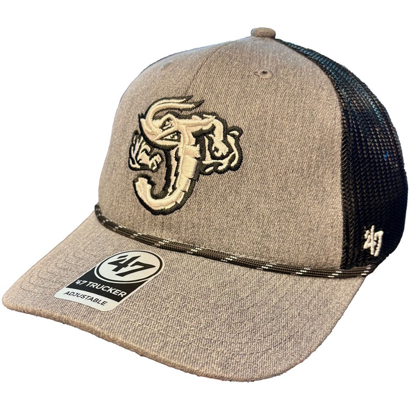 Jacksonville Jumbo Shrimp ’47 Charcoal Carbon Rope Trucker