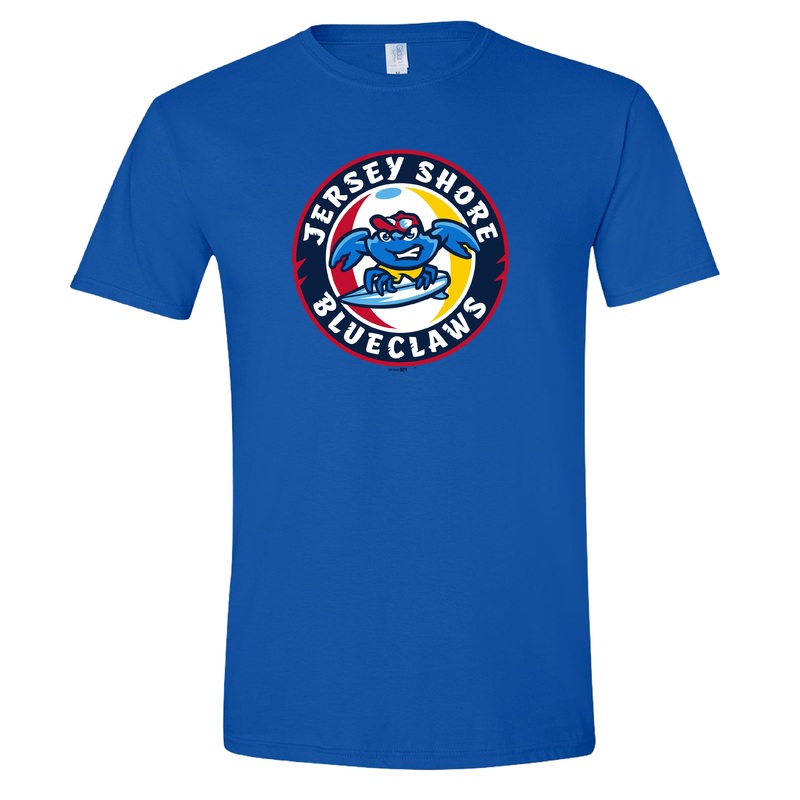 Jersey Shore BlueClaws Primary Logo Royal T-Shirt