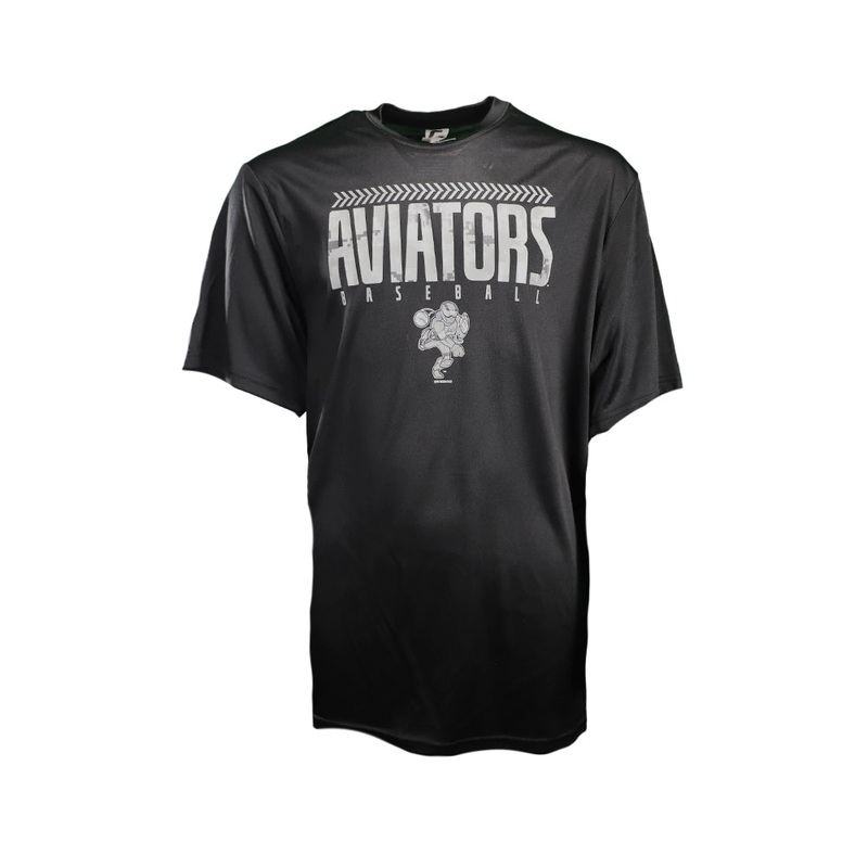 Kids’ C2 Sport Aviators Baseball Black Short Sleeve T-Shirt